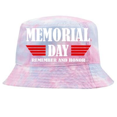 Memorial Day Remember And Honor Tie-Dyed Bucket Hat