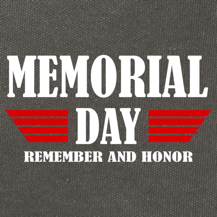 Memorial Day Remember And Honor Cotton Canvas Backpack