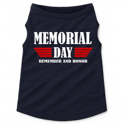 Memorial Day Remember And Honor Doggie Tank
