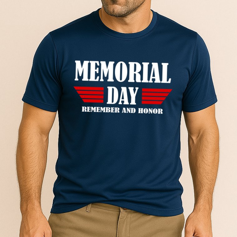 Memorial Day Remember And Honor Performance Shirt