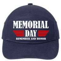 Memorial Day Remember And Honor 7-Panel Snapback Hat