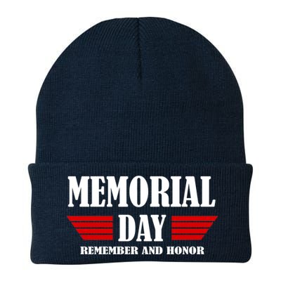 Memorial Day Remember And Honor Knit Cap Winter Beanie