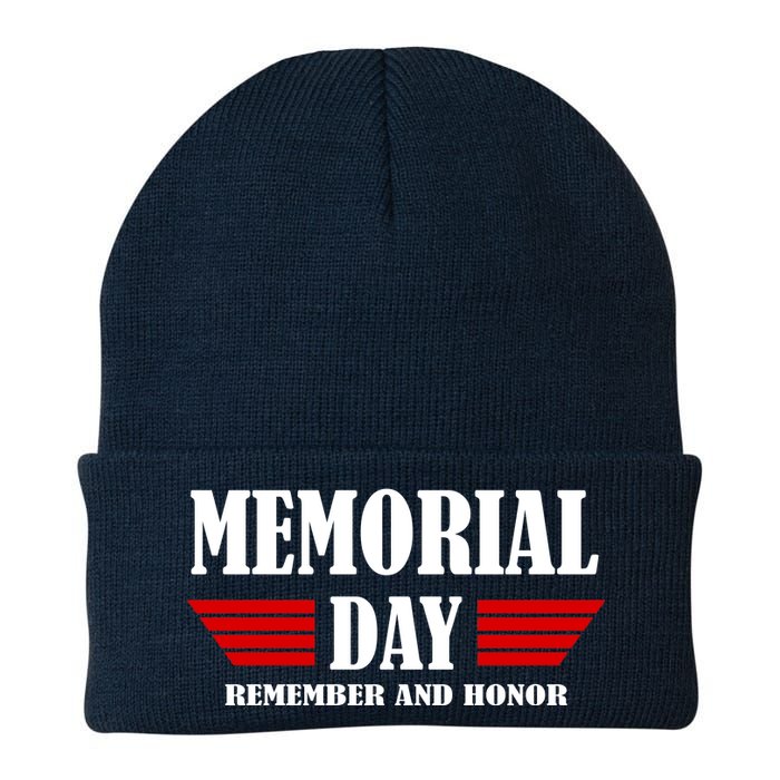 Memorial Day Remember And Honor Knit Cap Winter Beanie