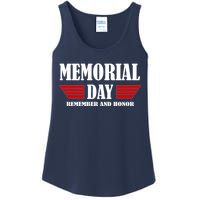 Memorial Day Remember And Honor Ladies Essential Tank