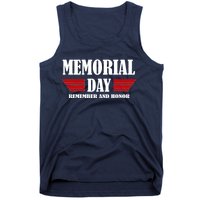 Memorial Day Remember And Honor Tank Top