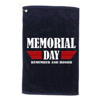 Memorial Day Remember And Honor Platinum Collection Golf Towel