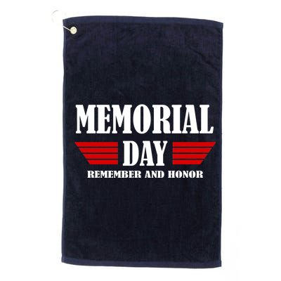 Memorial Day Remember And Honor Platinum Collection Golf Towel