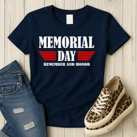 Memorial Day Remember And Honor Womens T-Shirt