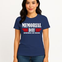 Memorial Day Remember And Honor Womens T-Shirt