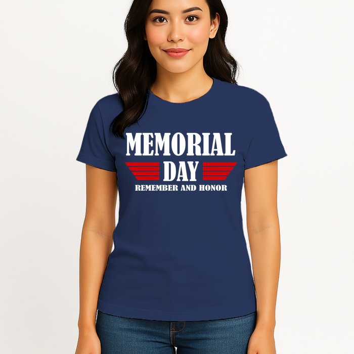 Memorial Day Remember And Honor Womens T-Shirt