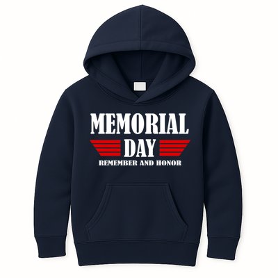Memorial Day Remember And Honor Kids Hoodie