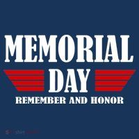 Memorial Day Remember And Honor Short Acrylic Beanie