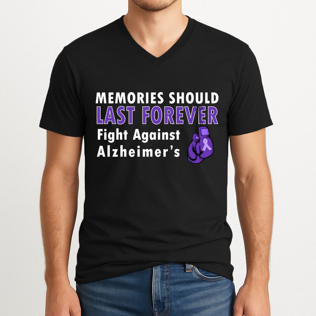 Memories Should Last Forever Fight Against Alzheimer's V-Neck T-Shirt