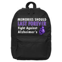 Memories Should Last Forever Fight Against Alzheimer's 16 in Basic Backpack