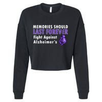 Memories Should Last Forever Fight Against Alzheimer's Cropped Pullover Crew