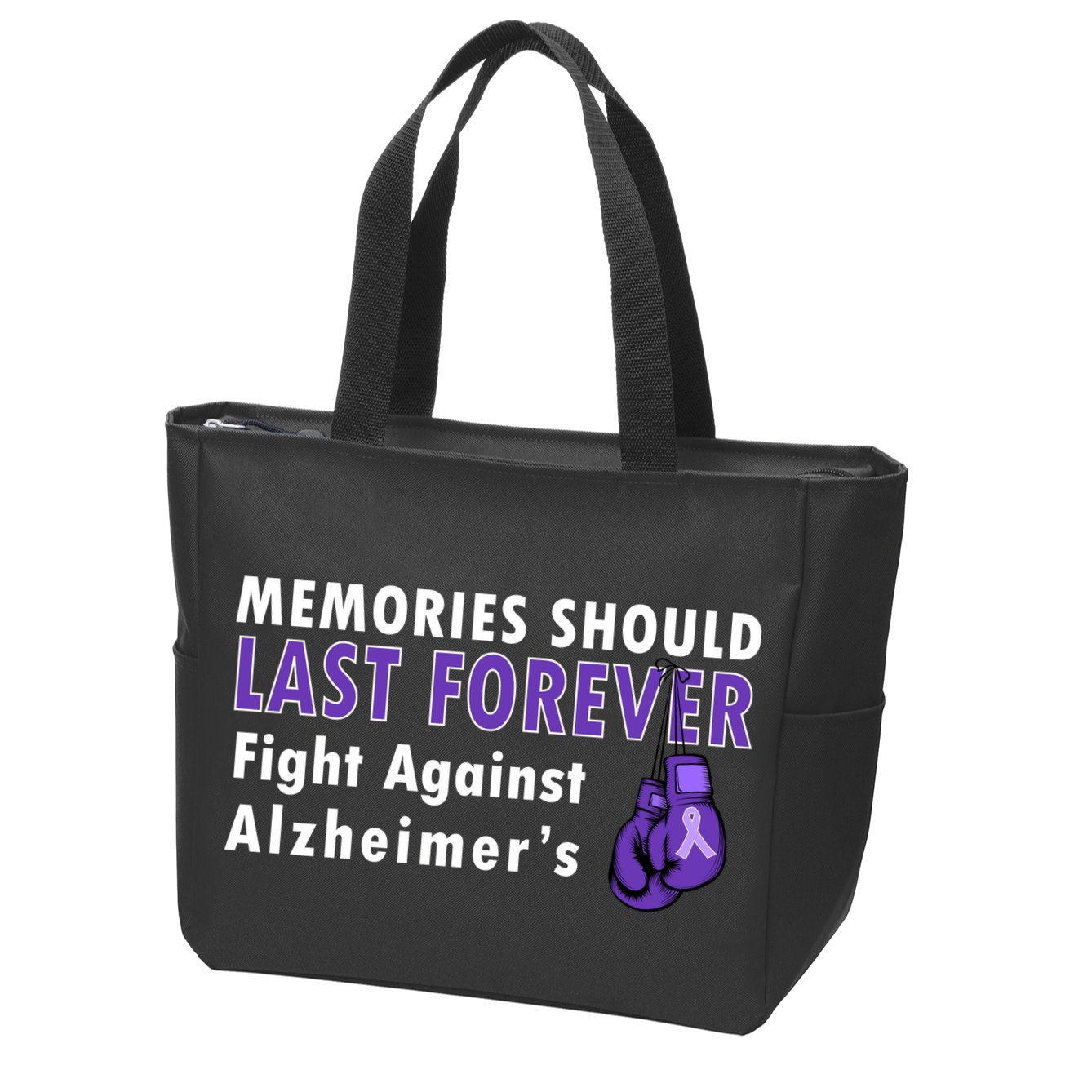 Memories Should Last Forever Fight Against Alzheimer's Zip Tote Bag