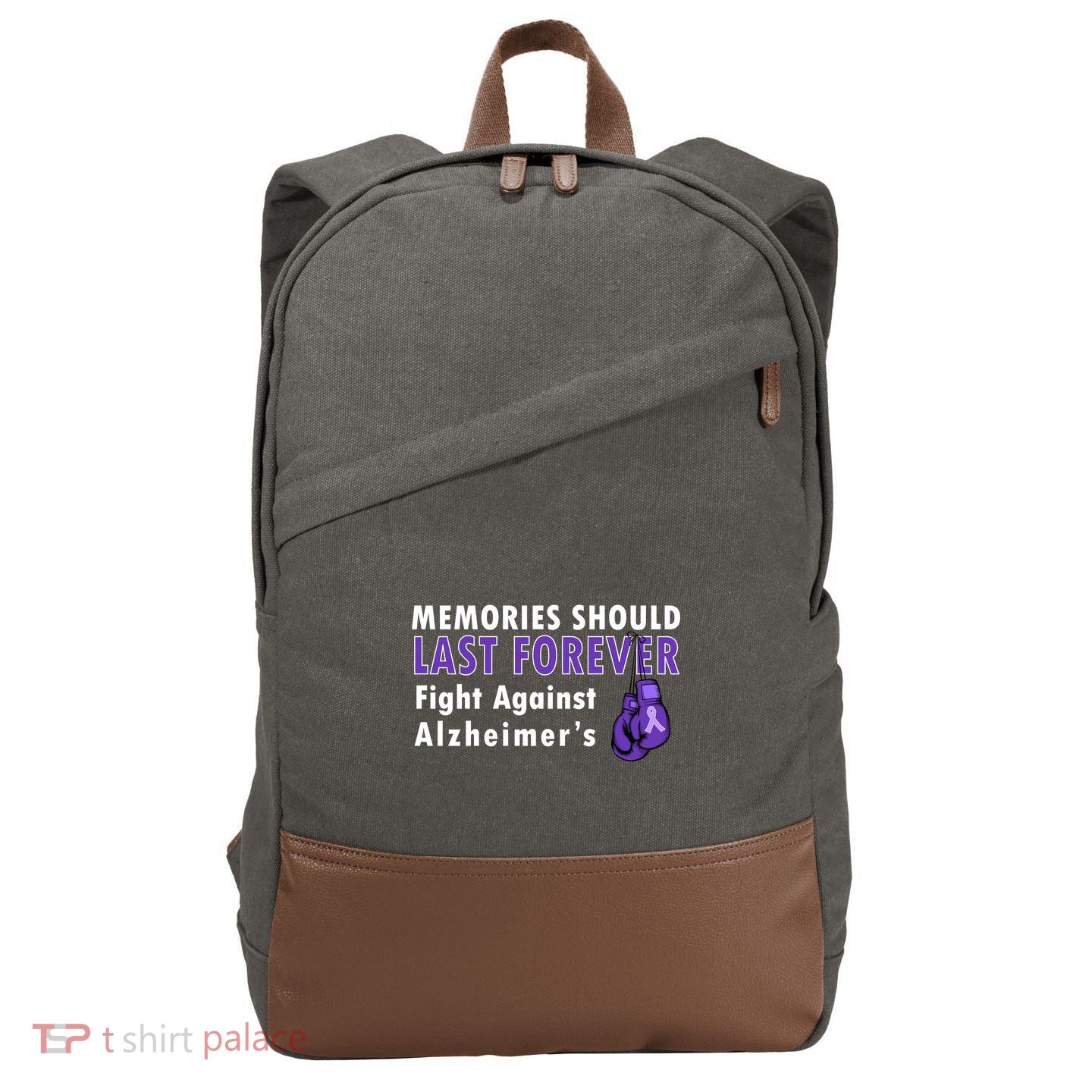 Memories Should Last Forever Fight Against Alzheimer's Cotton Canvas Backpack