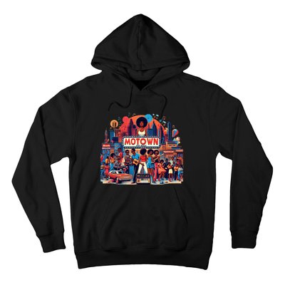 Motown Era Nostalgic Music Design Hoodie