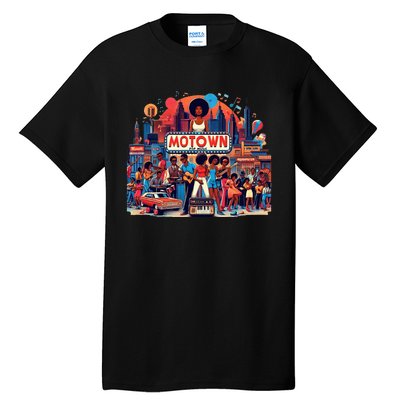 Motown Era Nostalgic Music Design Tall T-Shirt