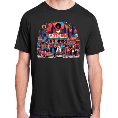 Motown Era Nostalgic Music Design Adult ChromaSoft Performance T-Shirt