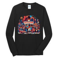 Motown Era Nostalgic Music Design Tall Long Sleeve T-Shirt