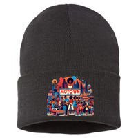 Motown Era Nostalgic Music Design Sustainable Knit Beanie