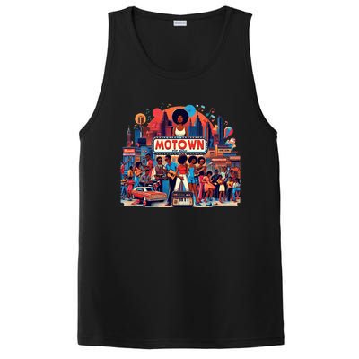 Motown Era Nostalgic Music Design PosiCharge Competitor Tank