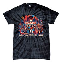 Motown Era Nostalgic Music Design Tie-Dye T-Shirt