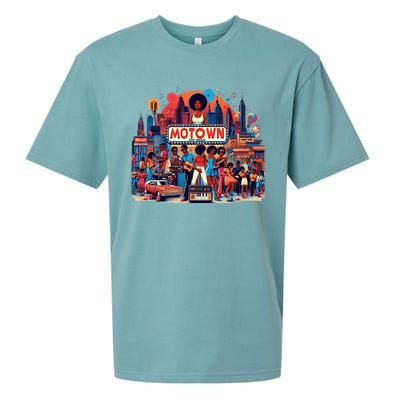 Motown Era Nostalgic Music Design Sueded Cloud Jersey T-Shirt