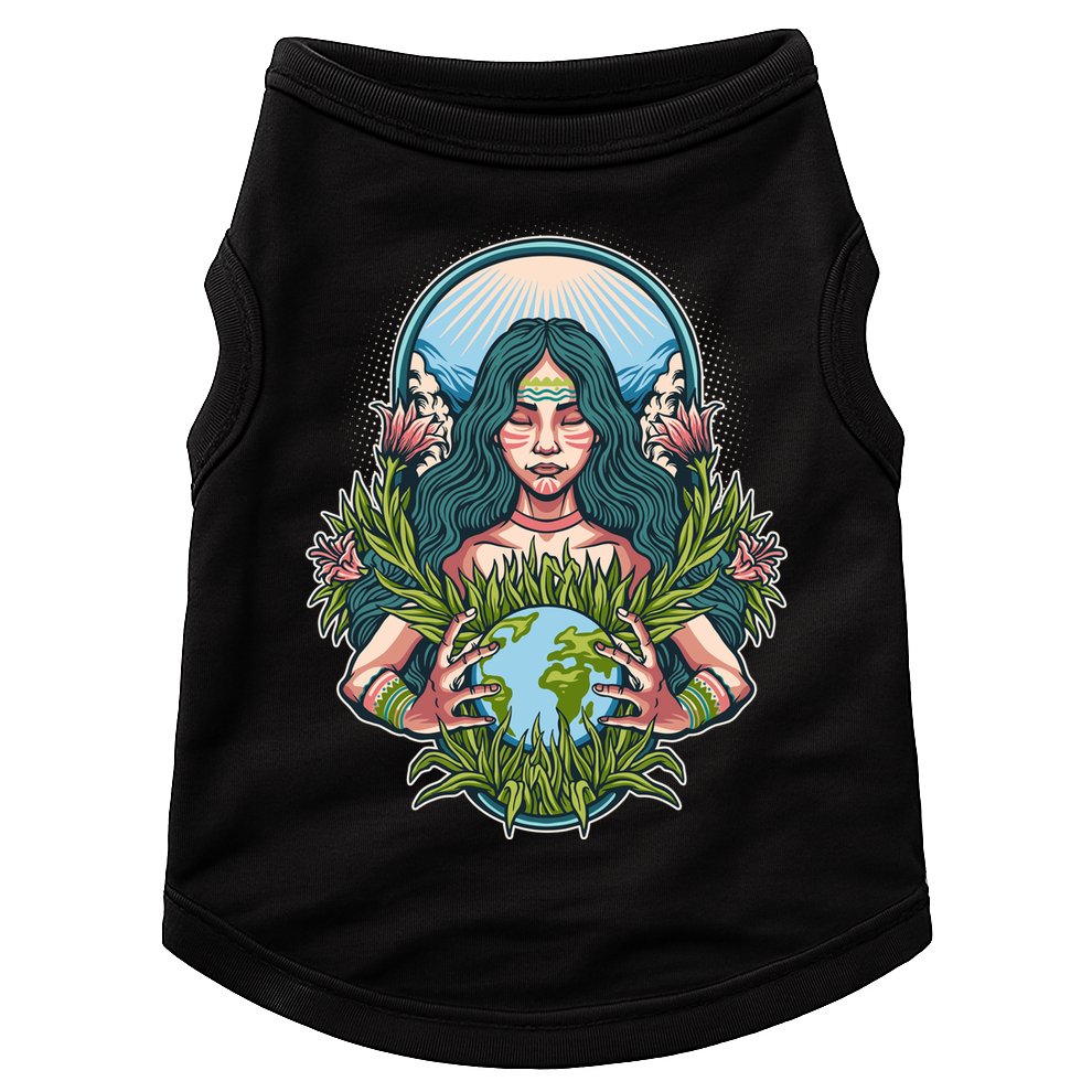 Mother Earth Native American Earth Day Doggie Tank
