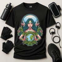 Mother Earth Native American Earth Day Cooling Performance Crew T-Shirt