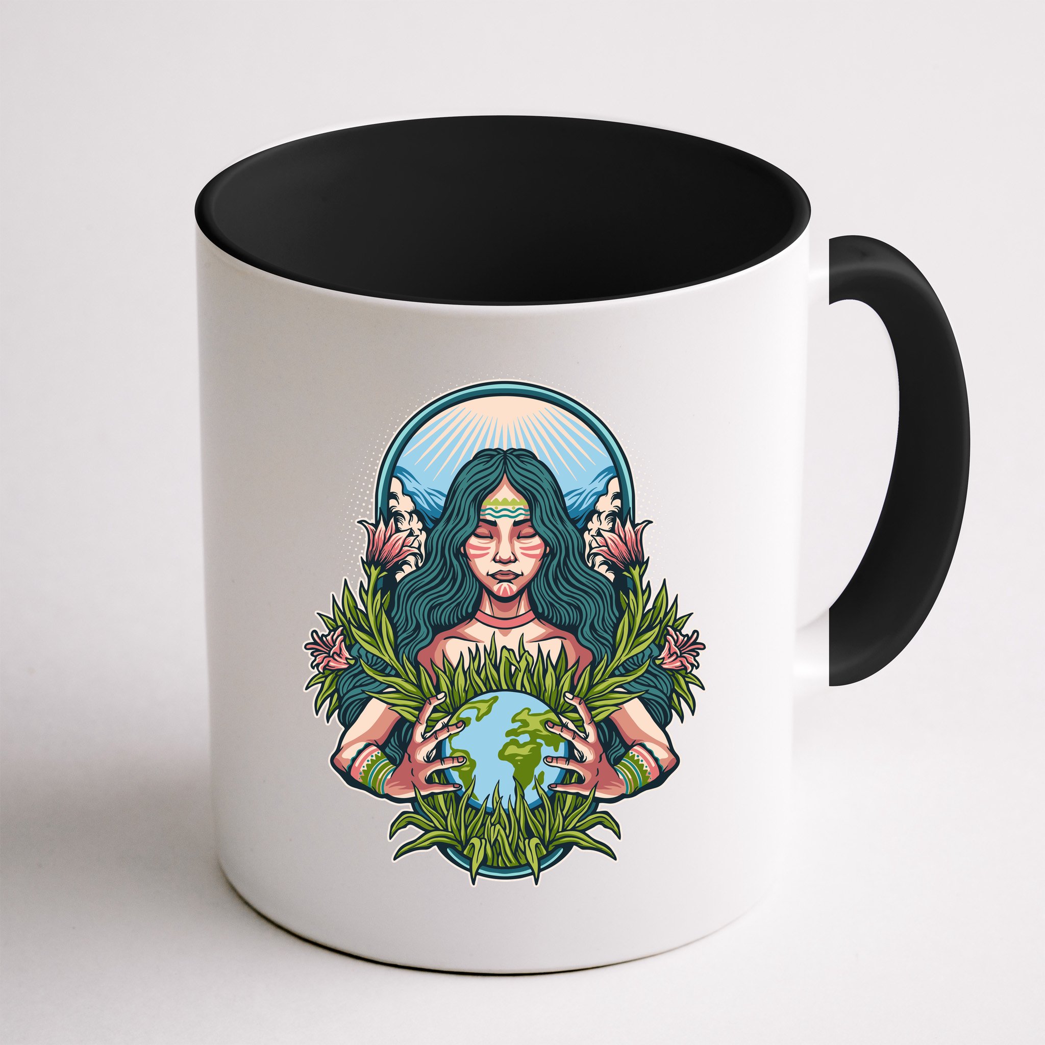 Mother Earth Native American Earth Day Mug