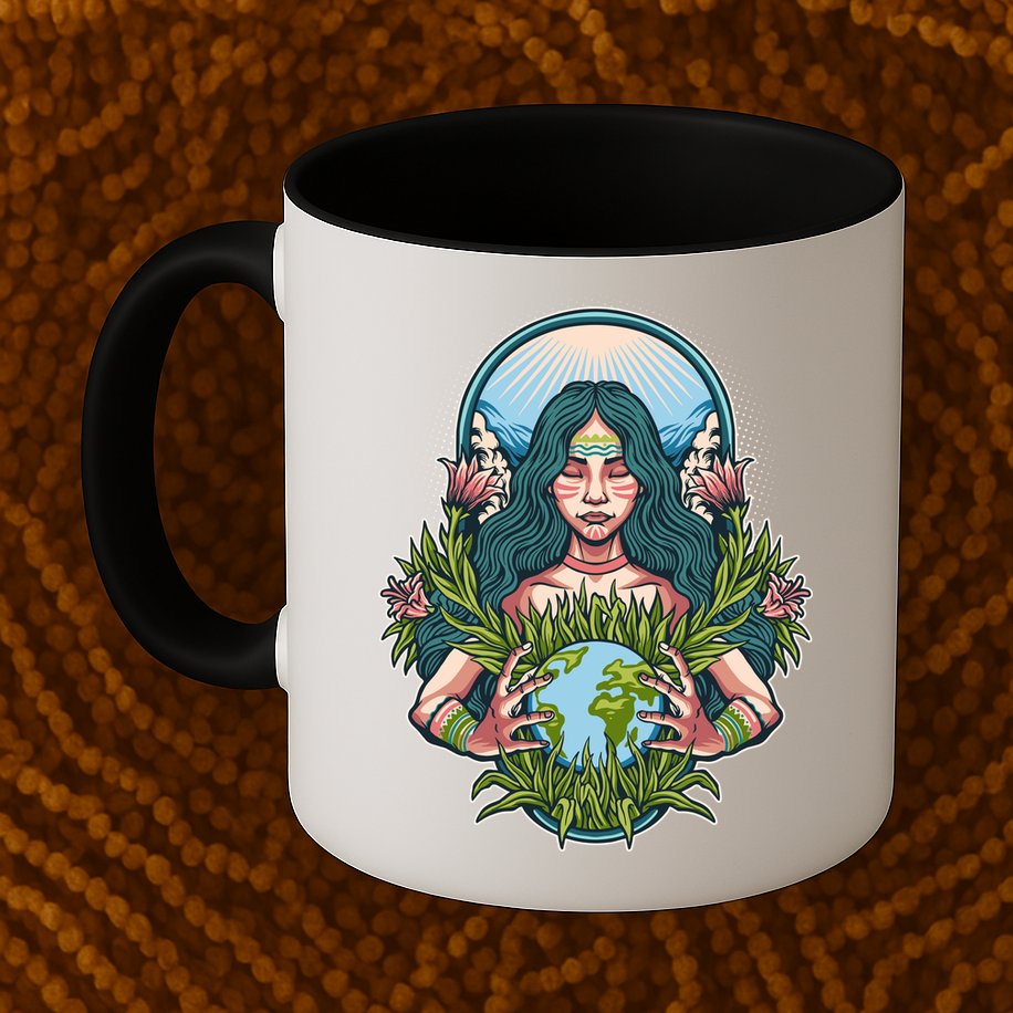 Mother Earth Native American Earth Day Mug