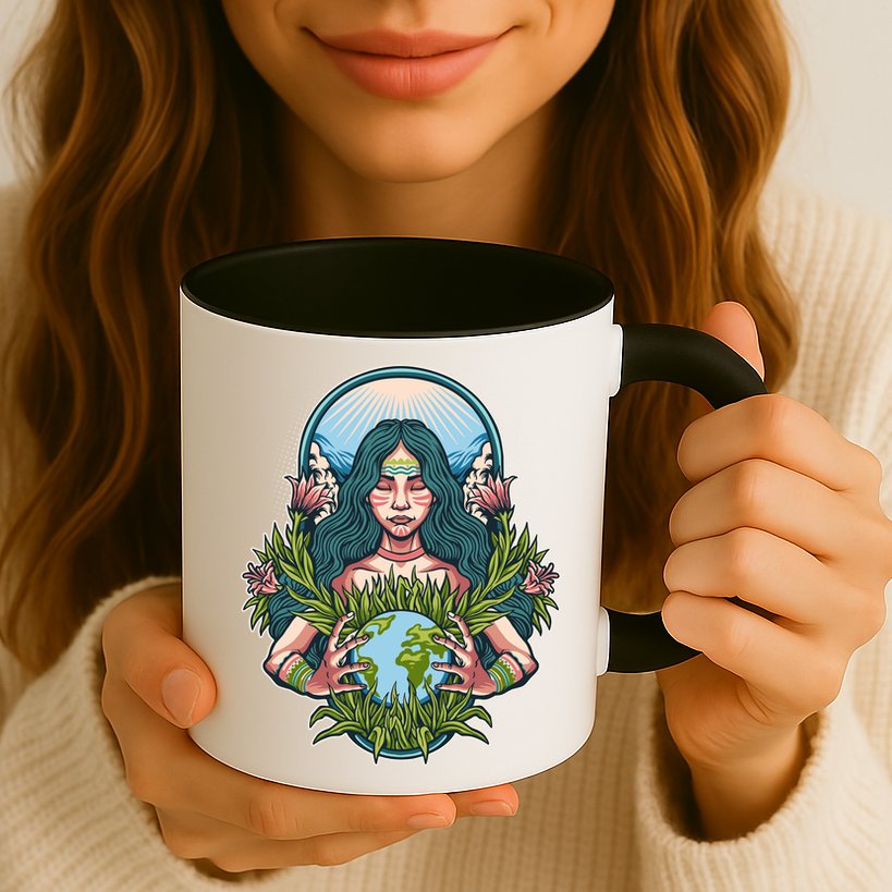 Mother Earth Native American Earth Day Mug