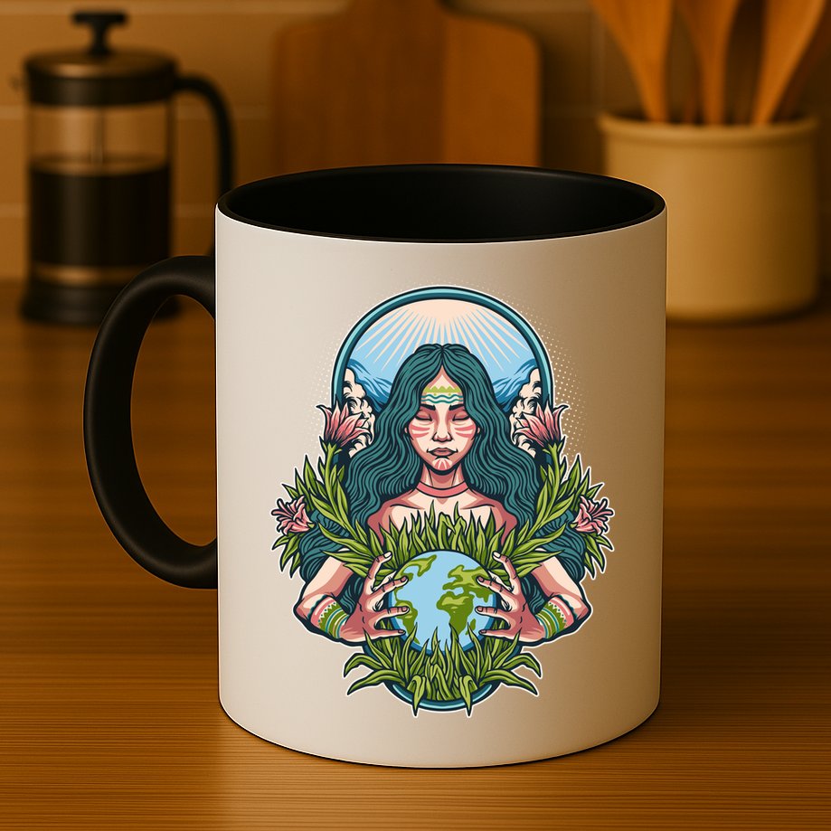 Mother Earth Native American Earth Day Mug
