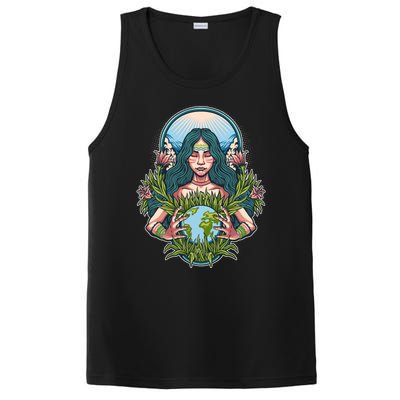 Mother Earth Native American Earth Day PosiCharge Competitor Tank