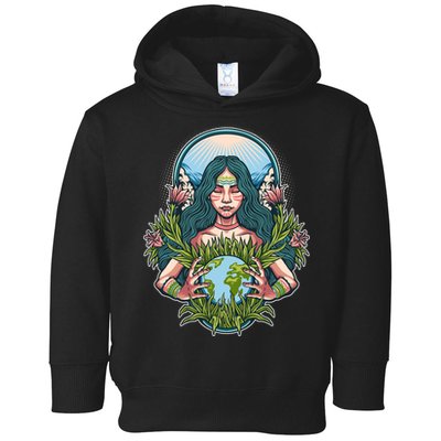 Mother Earth Native American Earth Day Toddler Hoodie
