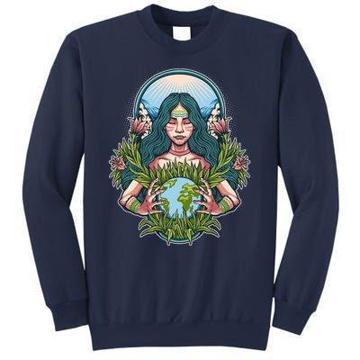 Mother Earth Native American Earth Day Sweatshirt