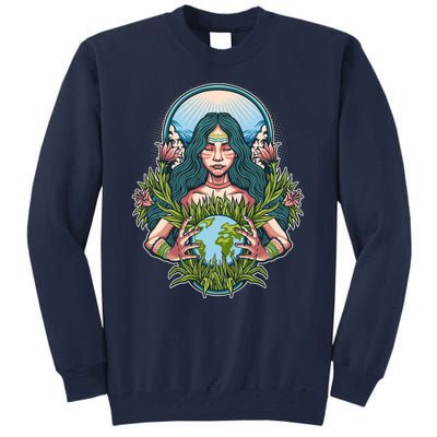 Mother Earth Native American Earth Day Tall Sweatshirt