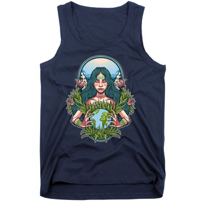 Mother Earth Native American Earth Day Tank Top