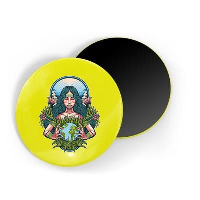 Mother Earth Native American Earth Day Magnet