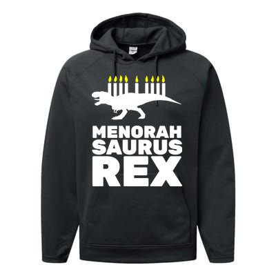 Menorah Saurus Rex Performance Fleece Hoodie