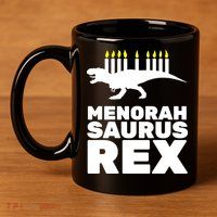 Menorah Saurus Rex 11oz C Handle Ceramic Mug