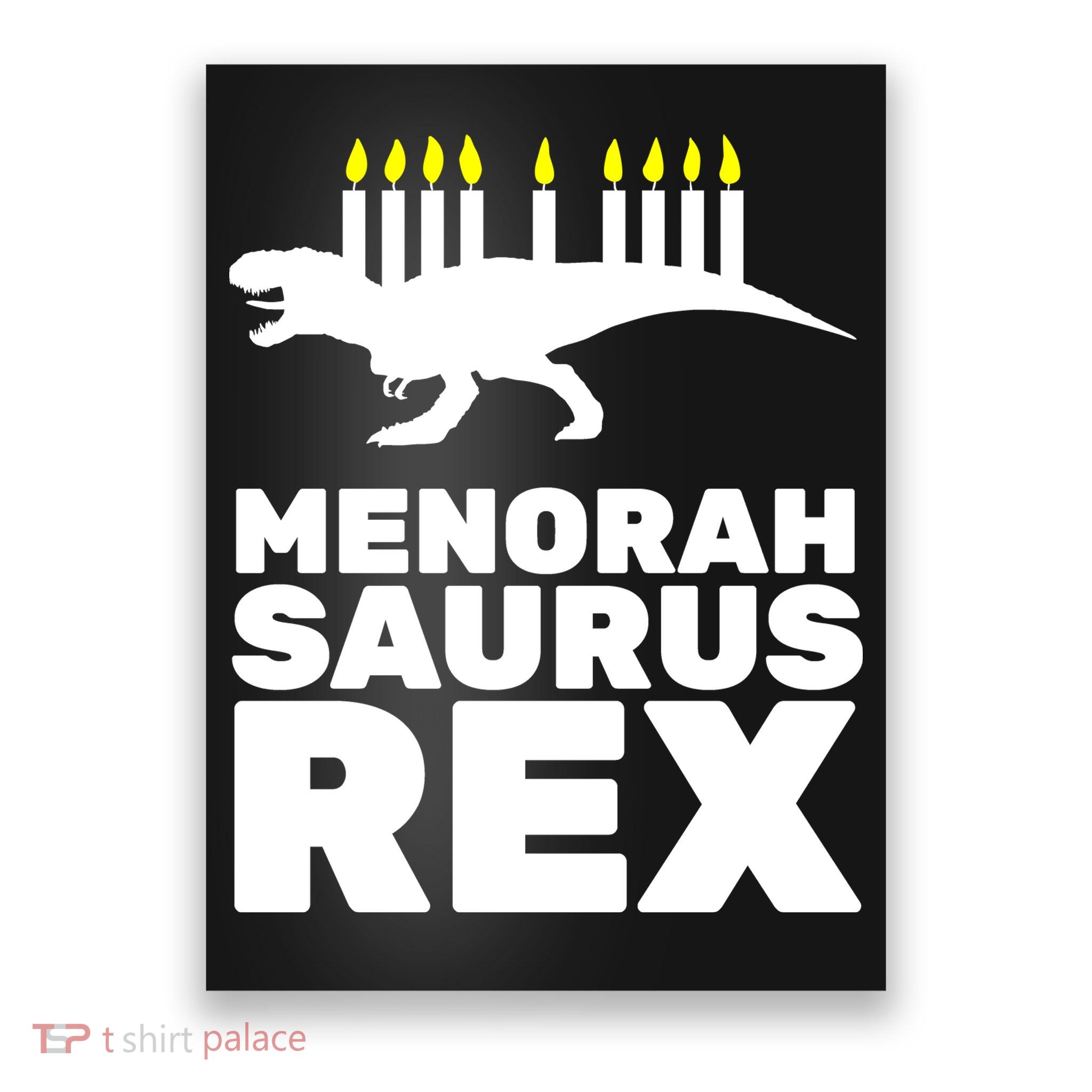Menorah Saurus Rex Poster
