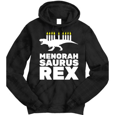 Menorah Saurus Rex Tie Dye Hoodie