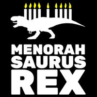 Menorah Saurus Rex Women's V-Neck T-Shirt