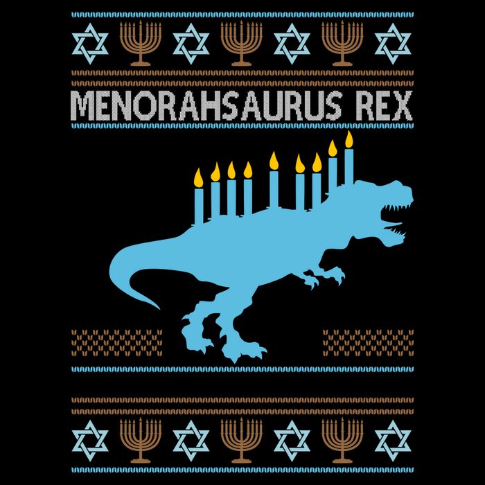 Menorahsaurus Rex Sustainable Bucket Hat