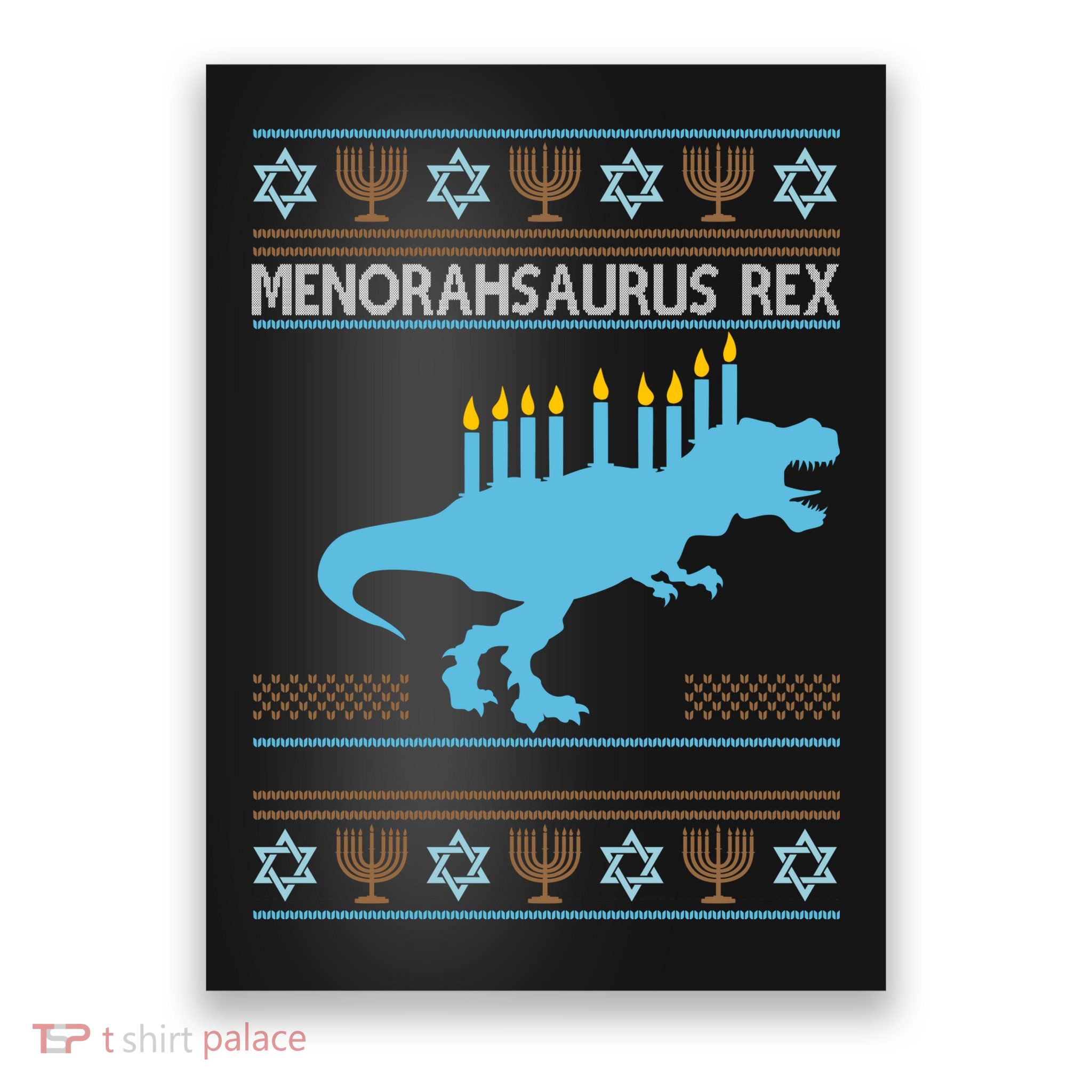 Menorahsaurus Rex Poster