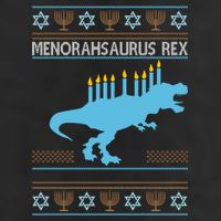 Menorahsaurus Rex Golf Towel
