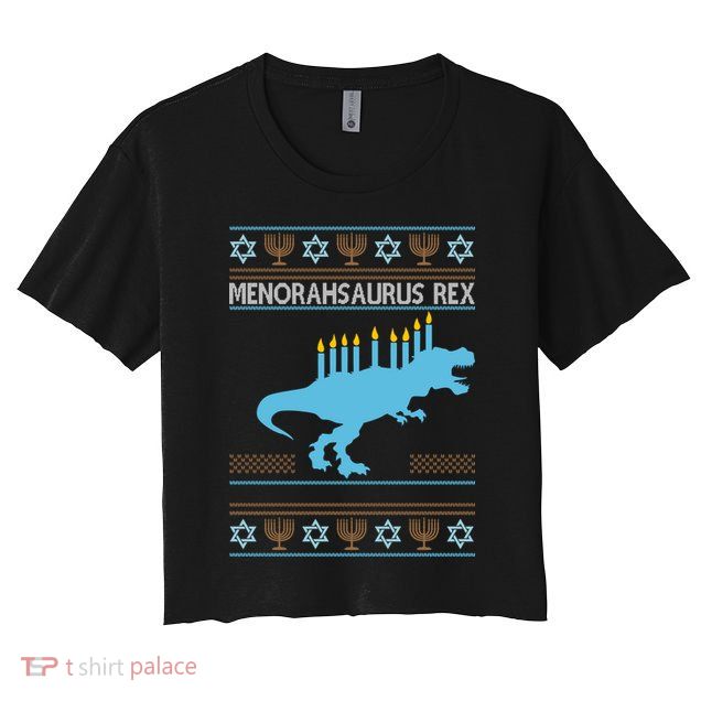 Menorahsaurus Rex Crop Top
